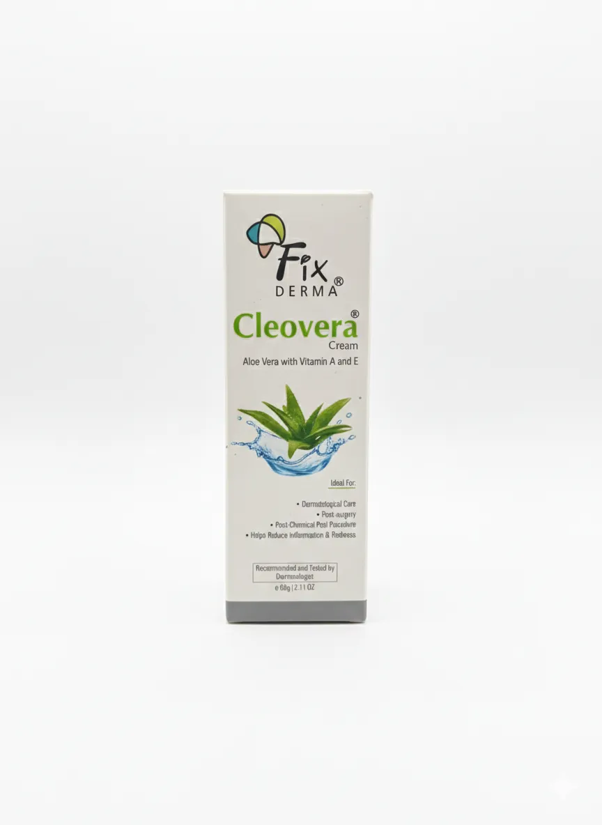 كلوفيرا كريم الترطيب من فكس يرما بالالوفيرا وفايتمينات ايه واي - Clovera Moisturizing Cream by Fix Derma with Aloe Vera and Vitamins A & E